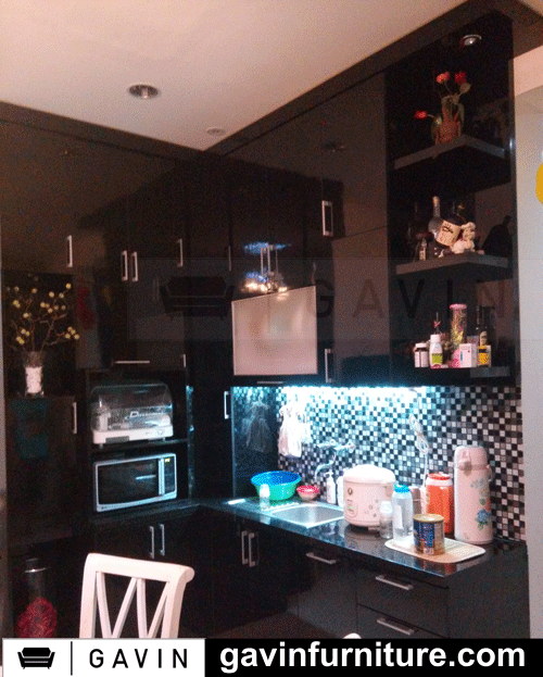 kitchen-set-HPL-hitam-minimalis-jakarta-barat