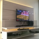 Contoh Backdrop TV Minimalis Dengan HPL