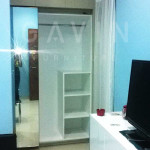 Model Lemari Pakaian Sliding Minimalis Dengan Cermin