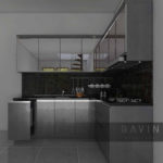 desain kitchen set minimalis modern 2017 full kaca