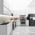 contoh desain kitchen set minimalis modern gavin