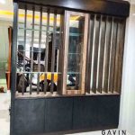 gambar penyekat partisi warna hitam