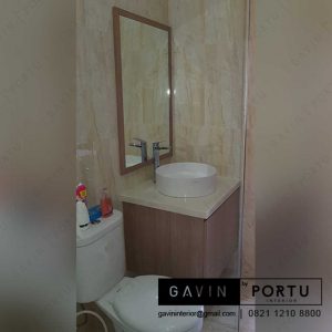 kabinet wastafel kamar mandi minimalis project di Bekasi id3269